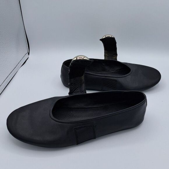 Jeffrey Campbell Mary Jane Ballet Flats Black Stud Embellished Size 7 - Picture 7 of 11